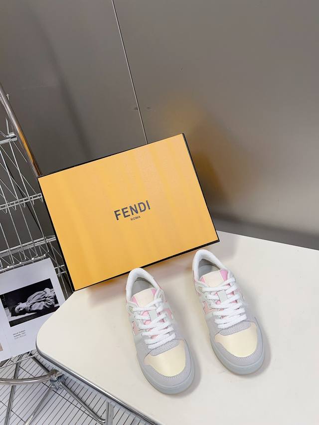 男装10 Fendi芬迪爆款系列 情侣休闲运动鞋 Fd Match 原版rmb7220 购入 一比一复刻 设计师kim Jones打造的首款运动鞋fendi M
