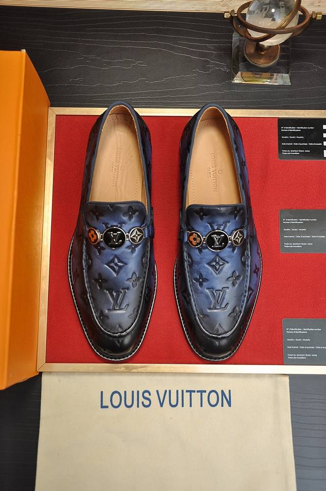Louis Vuitton 原单 新款lv路易威登 x 顶级版本 Lv经典皮鞋 选用进口原版牛皮 水染牛皮内里 原版真皮边条拼接耐磨橡胶大底 高品质精品 码数3