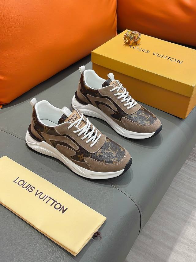 Louis Vuitton 路易 威登 正规码数: 38-44 休闲鞋 商品材料 精选 头层牛皮鞋面 柔软羊皮内里 原厂大底