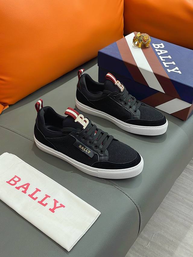 商品名称 Bally 巴利 正规码数: 38-44 休闲鞋 商品材料 精选 透气网布鞋面 柔软羊皮内里 原厂大底