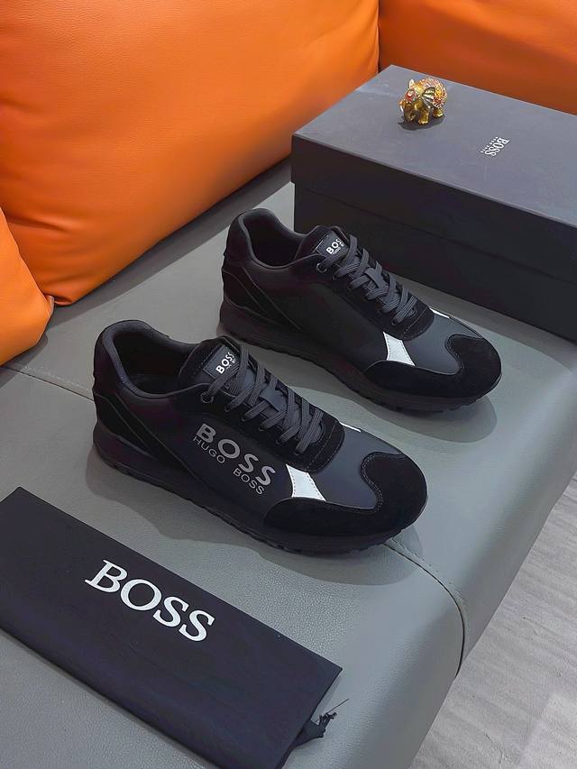 Boss 波士 正规码数: 38-44 休闲鞋 商品材料 精选 进口牛皮鞋面 舒适羊皮垫脚 原厂大底