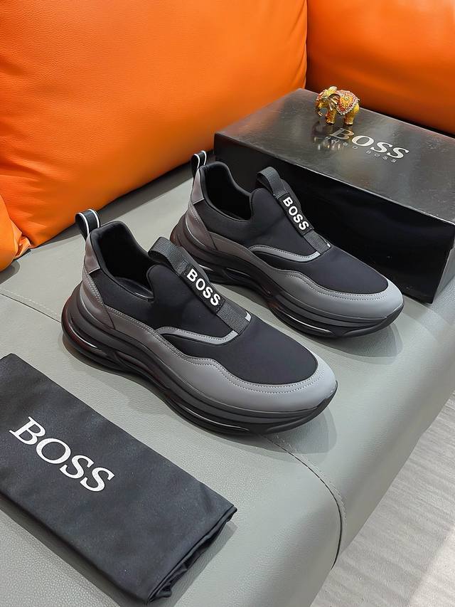Boss 波士 正规码数: 38-44 套脚鞋 商品材料 精选 进口牛皮鞋面 舒适羊皮垫脚 原厂大底
