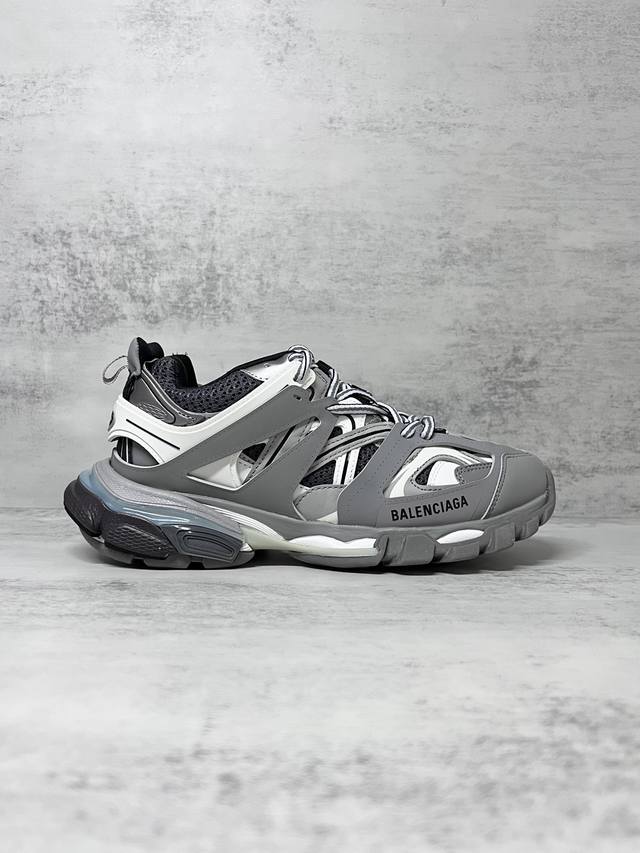 巴黎世家3 0 三代户外概念鞋老爹鞋 灰色 Balenciaga Sneaker Tess S Gomma 纯原版本 原装大盒 从里到外 一切百分百还原官方配置
