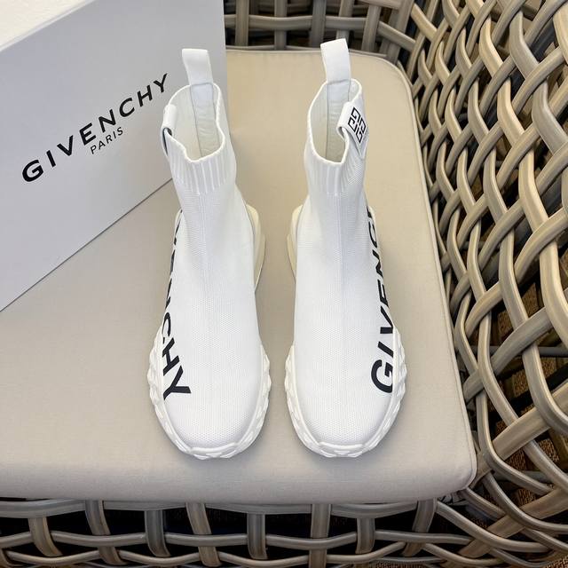 Givenchx高帮飞织短靴 鞋面意大利进口飞织面料 高品质复杂拼接工艺品 进口透气网内里垫 原厂特供原版底 Tpu独家活动成型底超级舒适 高品质随意对比 Si