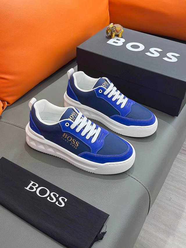 商品名称 Boss 波士 正规码数: 38-44 休闲鞋 商品材料 精选 进口牛皮鞋面 舒适羊皮内里 原厂大底