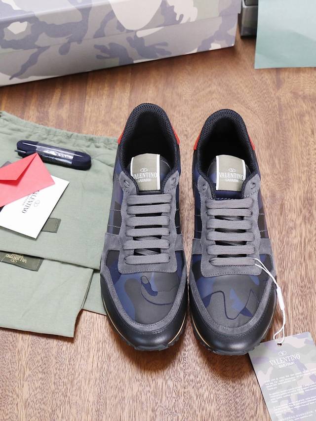 华伦天奴vltn迷彩鞋全系0 Vltn迷彩鞋系列，原版拼接工艺，无与伦比的色彩搭配，激发出高贵的奢侈品运动风，市场顶级版本。38-45
