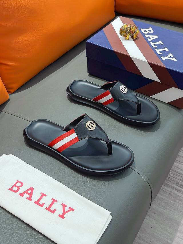商品名称：Bally 巴利 正规码数: 38-44 拖鞋 商品材料：精选进口原版面料，原厂特供原版底。 - 点击图像关闭