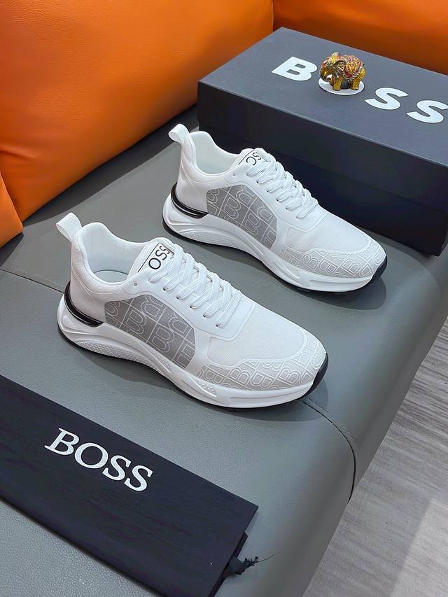 商品名称：Boss 波士 正规码数: 38-44 休闲鞋 商品材料：精选 网布鞋面，舒适羊皮内里 ；原厂大底。
