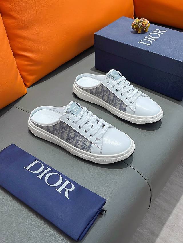 商品名称：Dior 迪奥 正规码数: 38-44 半拖 商品材料：精选 牛皮鞋面，柔软羊皮内里；原厂大底。 - 点击图像关闭