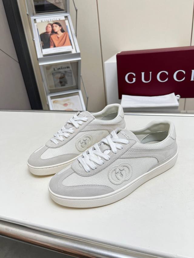 高版本实价 Gucci最新款德训鞋双g皮革搭配立体gucci字母 以3D效果成就整款鞋子自在的流动质感，流畅的线条设计 轻盈舒适透气，女码35-40 男码39-