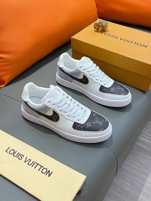 商品名称：Louis Vuitton 路易 威登 正规码数: 38-44 休闲鞋 商品材料：精选 牛皮鞋面，柔软羊皮内里；原厂大底。