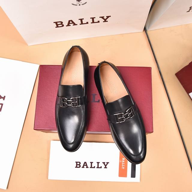 出厂价 Bally.巴利 官网一比一.新款男士皮鞋每一位成功男士的身份衬托，上脚大气稳重高端定制专柜原版头层牛皮+进口牛皮内里。不管风吹雨打鞋楦不变，经得起时间