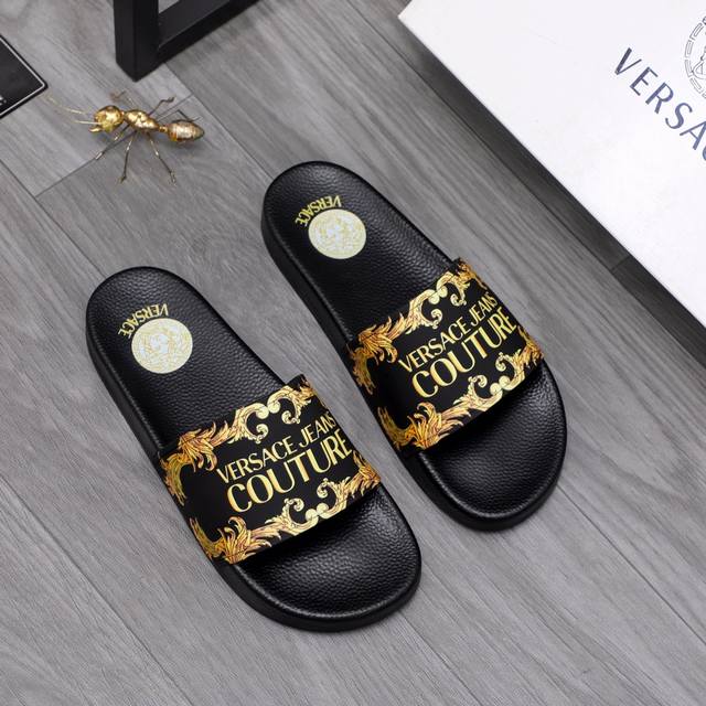 商品商标：Versace 范思哲 拖鞋 正码码数: 38-44 商品材料：精选原版材料原版大底