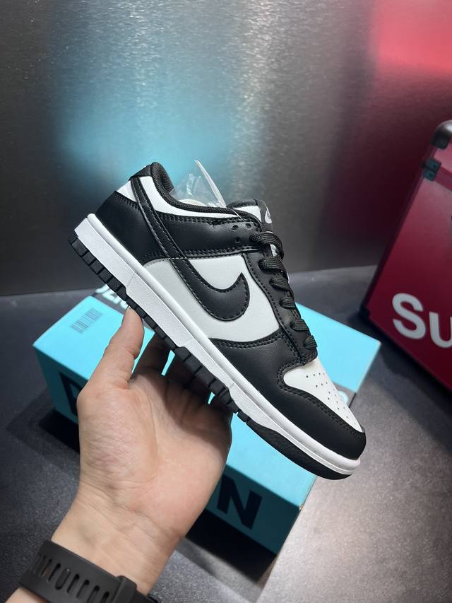 Nk Sb Dunk Low Sp Champ Color扣篮系列低帮休闲运动滑板板鞋 黑白熊猫 内置sole真气垫装置 正确耐磨橡胶大底 货号：女dd1503