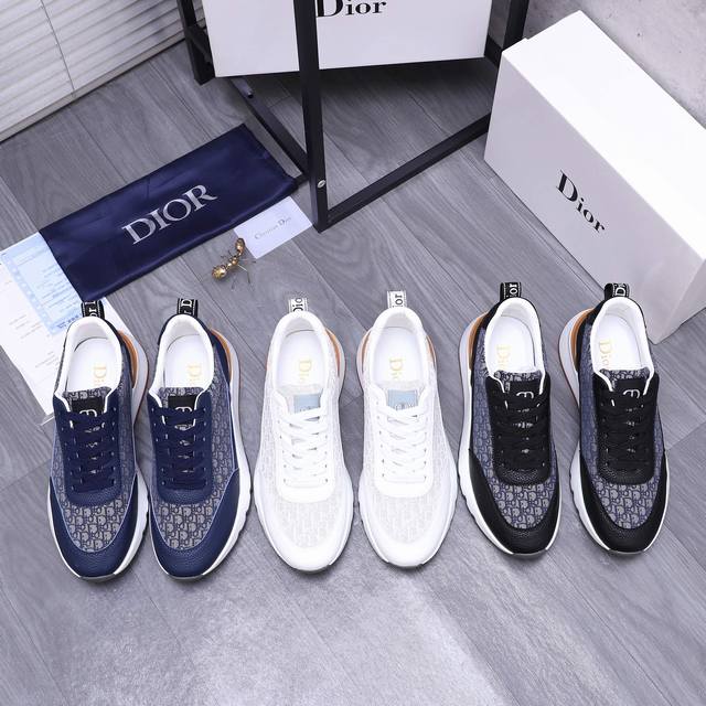 商品商标：Dior 迪奥 休闲鞋 正码码数: 38-44 45订做不退换 商品材料：精选原版鞋面 羊皮内里 橡胶大底