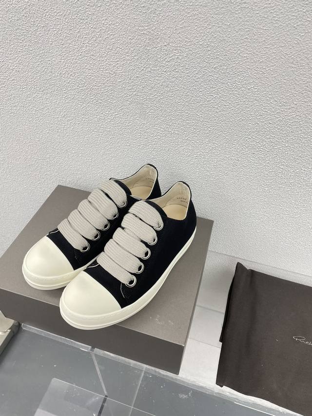 宽带 Rick Owens-24Fw 厚底 Ro 系列 牛皮面 情侣款 高品质 黑色 头层牛皮 皮质 Rick Owens 2022到2024至今的大热款 懂得