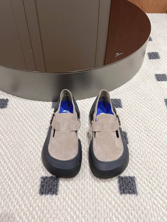 小众潮牌birkenstock24春夏博肯一脚蹬懒人乐福鞋！这系列单鞋刚出就心动了 代购找很久才买到货，真的一鞋难求，真的超级好看，姐妹们给我冲 超好穿 舒适度