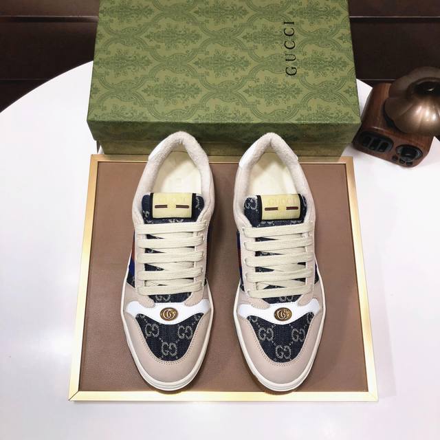 工厂批 Gucci 古奇 高端新款限定款情侣小脏鞋！材料均为定制，超级好看，进口电绣工艺，请各位看清细节认准品质，独家开模大底，高品质请随意对比！全新包装升级！