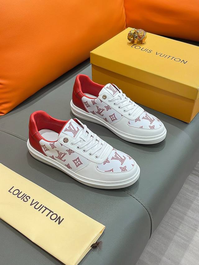 商品名称：LOUIS VUITTON 路易 威登 正规码数: 38-44 休闲鞋 商品材料：精选 进口牛皮鞋面，柔软羊皮内里；原厂大底。