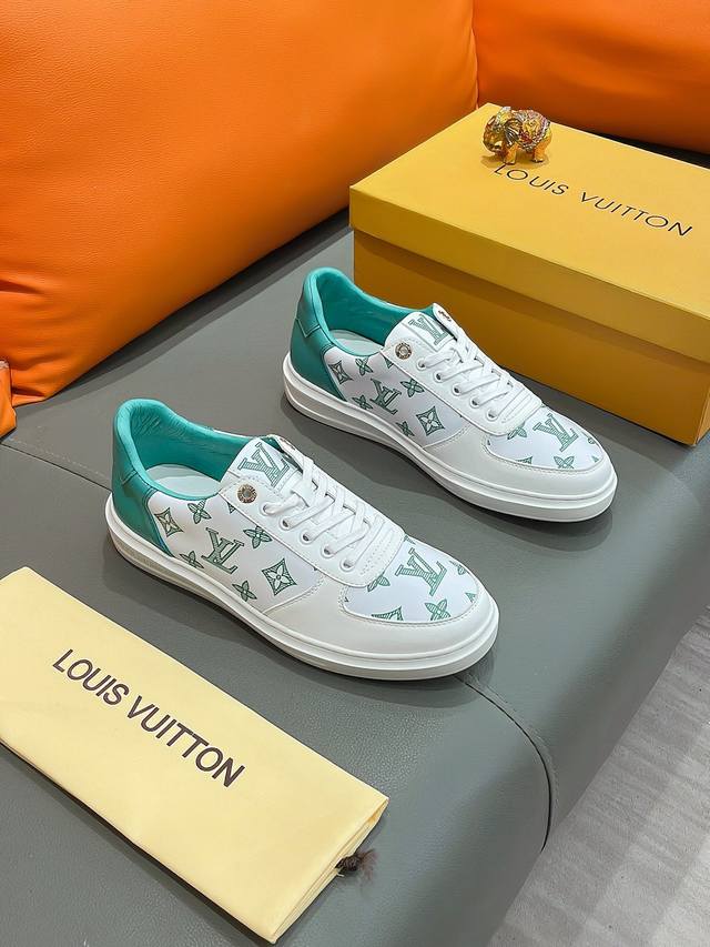 商品名称：LOUIS VUITTON 路易 威登 正规码数: 38-44 休闲鞋 商品材料：精选 进口牛皮鞋面，柔软羊皮内里；原厂大底。