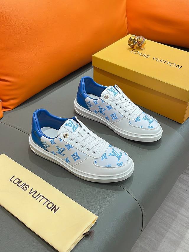 商品名称：LOUIS VUITTON 路易 威登 正规码数: 38-44 休闲鞋 商品材料：精选 进口牛皮鞋面，柔软羊皮内里；原厂大底。