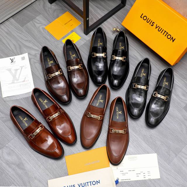 调工厂价 男装男鞋 运动原单商品商标：LOUIS VUITTON 路易威登 商务套脚皮鞋正码码数: 39-44商品材料：精选 优质漆光牛皮鞋面 牛皮内里 原版大 - 点击图像关闭